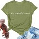 thumbnail image 3 of MKLEKYY Playeras De Algodon Mujer Camisetas Casuales De Moda Para Mujer, Con Cuello Redondo, Estampadas, De Verano, De Manga Corta, Holgadas E Informales Talla S, 3 of 3