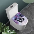 thumbnail image 2 of KUIFORTI Galaxy Butterfly Toilet Seat Cover Lid Cover Elongated Toilet Seat Lid Cover Fit Most Size Toilet Lid,Novelty Butterfly Gifts, 2 of 6