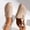 Beige, variant on Women's Slide Sandals Perforated Metal Buckle Closed Toe Mules, Slip-On Faux Leather Slide Shoes for Casual Wear Beige 9.5