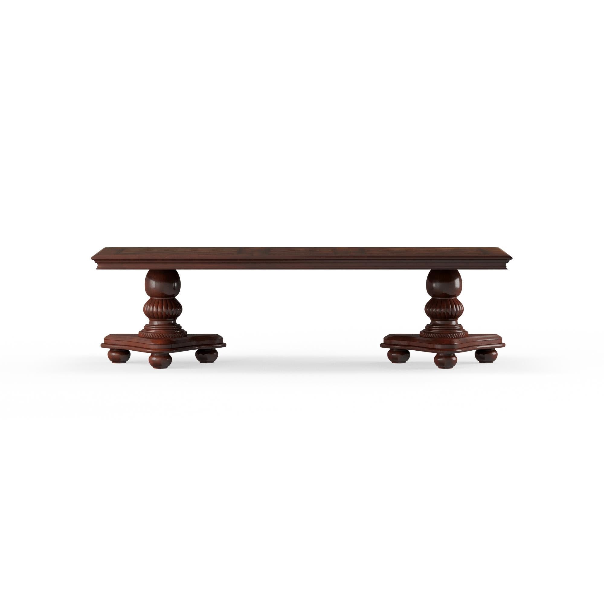 Furniture of America Paxton Traditional Dining Table, Brown Cherry