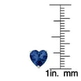 thumbnail image 3 of KoolJewelry Sterling Silver Cubic Zirconia Heart Birthstone Earrings, 3 of 5