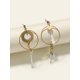 thumbnail image 2 of Xiao Hua Pendientes colgantes de estilo retro, nuevos y únicos, para mujer, estilo étnico bohemio vintage (blancos), 2 of 4