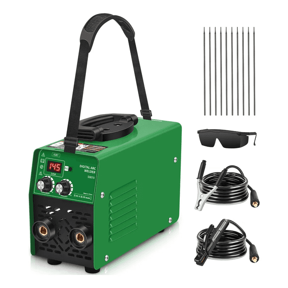 Mini Soldadora Maquina MMA Portátil 145A 110V 60Hz Malubero, Verde