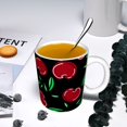 thumbnail image 5 of Disketp Cherry Large Coffee Mug with Handle Tea Cup Novelty Coffee Cup for Men Women Office Work, 5 of 6