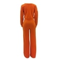 thumbnail image 5 of TrendVibe365 Plus Size Womens Sweatsuits Sets Solid Color Croped Crewneck Long Sleeve Sweatshirts and Wide Leg Long Pants Casual Comfy Outfits Activewear Tracksuit Jogging Suits Sweatsuits, 5 of 5