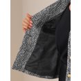 thumbnail image 5 of DARING DIVA Women's Lapel Collar Long Sleeves Blazer Jacket S Black, 5 of 5