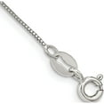 thumbnail image 1 of Sterling Silver .6mm Box Chain Anklet (9 X 0.6) Made In Italy qbx012-9, 1 of 5