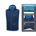 thumbnail image 5 of Little Donkey Andy Men's Lightweight Softshell Vest Windproof Sleeveless Jacket for Travel Hiking Running Golf Size S, 5 of 7
