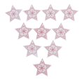 thumbnail image 2 of Rebanadas De Con De Estrella Para Decoración De Manualidades De Bricolaje De Patchwork (10 Piezas, Forma De Estrella De Con blanco Gloria colgantes de dijes de madera natural, 2 of 9