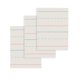 thumbnail image 3 of School Smart Zaner-Bloser Papel periódico con rayas rojas y azules para grado 1 10-1/2" x 8" 7/8 in 7/16 in Línea quebrada 7/16 in Skip Line Blanco Paquete de 500, 3 of 5