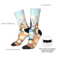 thumbnail image 5 of Saiise Bluey Funny Socks Men Women Adults Novelty Graphic Crew Tube Socks Crazy Design Casual Dress Socks for Sports,Running,Travel, 5 of 7
