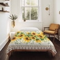 thumbnail image 4 of Sunflower Brown Large Tapestry for Bedroom Wall Hanging Tapestry,Retro Southwest Country Plant Leaf Floral Ceiling Backdrop Tapestries Poster Blanket Wall Decor for Teens Room Living Room 86" x 104", 4 of 8