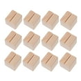 thumbnail image 4 of BESTYASH 12Pcs Light Yellow Wooden Photo Holders Rustic Table Message and Memo Clips for Parties, 4 of 8