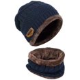 thumbnail image 3 of Winter Beanie Hat Scarf Set Slouchy Snow Ski Warm Knitted Skull Cap, 3 of 7