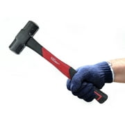Hyper Tough 4 lb Small Sledge Hammer, Double Injected Fiberglass Handle with Comfort Grip