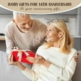 thumbnail image 7 of Ivory Gifts for 14th Anniversary Blanket, 14th Anniversary Wedding Gifts for Husband Wife Couple, 14 Year Anniversary Romantic Gifts for Him Her, Happy Anniversary Decorations Presents for Women Men, 7 of 7