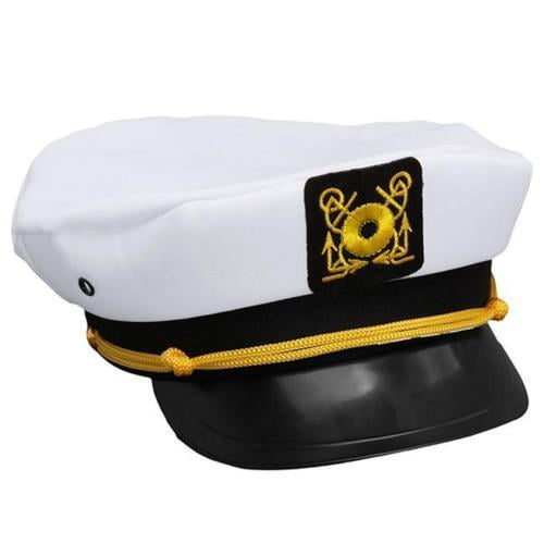 Men Women Navy Captain Hat Yacht Boat Ship Sailor Cap for Party