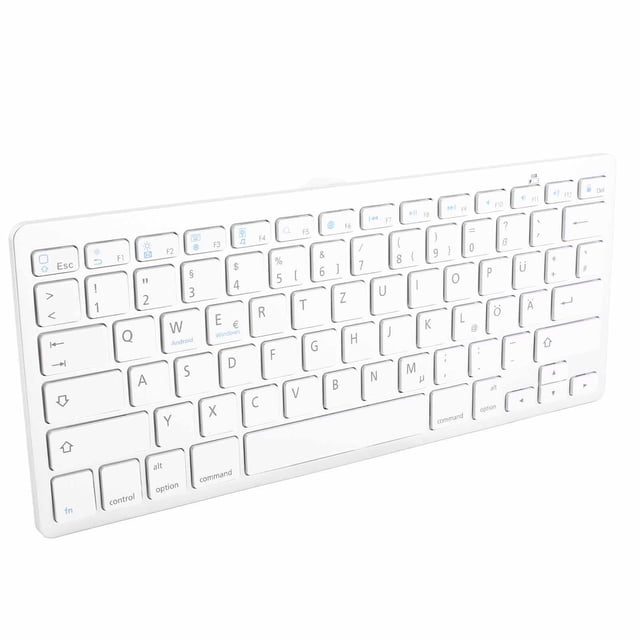 Teclado Inalámbrico, Teclado Alemán Universal para Tabletas para Teléfonos