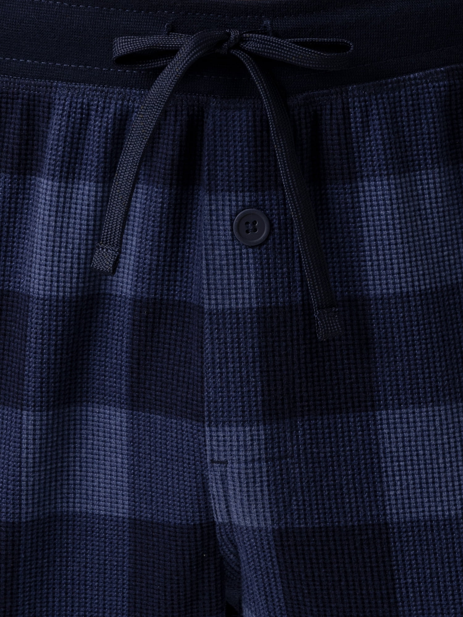George Jogger Sleep Pants (Men's), Waffle, Blue Checkered