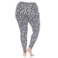thumbnail image 3 of White Mark Women's Plus Size Casual Leopard Print Leggings, 3 of 4