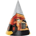 thumbnail image 1 of Creative Converting 340109 Chapeaux de Fête Big Dig Construction, 8 Unités, 1 of 1