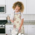 thumbnail image 4 of Pioneer Flower Floral Print Pattern Kids Aprons for Girls and Boys,Adjustable Neck Strap Toddler Aprons for Kids Cooking Baking, 4 of 7