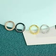 thumbnail image 6 of HOOUN 1PC Punk Zircon Nose Ring Septum Ring Nose Piercing Ring Ear Cartilage Earrings-silver-1.2x8mm, 6 of 9