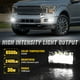 thumbnail image 3 of Luces antiniebla LED de repuesto para Ford F150 2015 2016 2017 2018 2019 2020 F150 (negro - sin halo), 3 of 5