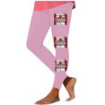 thumbnail image 3 of Jinhomg Womens Long Leggings High Waist Yoga Pants Canada Flag Print Patriotic Casual Leggings Slim Fit Stretch Athletic Leggings 90 off Clearance Sale Pink S, 3 of 6