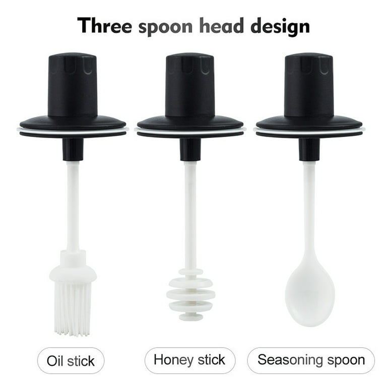 Black and White Seasoning Bottle Set - 2 Pcs - Vessels For Your Favorite  Spices - ApolloBox