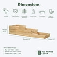 thumbnail image 3 of All Things Cedar Jardinière Surélevée à 3 Niveaux, Construction Western en Cèdre Rouge, 3 of 7