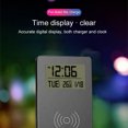 thumbnail image 4 of Soporte de cargador inalámbrico rápido para teléfono Soporte de carga para teléfono con reloj despertador digital LCD 10w Sweethay EL010705-00, 4 of 5