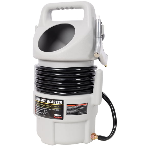 Portable Abrasive Blaster Kit - Handheld Sandblasting Gun Kit, for Rust Removal, Paint Stripping, and Surface Cleaning, for DIY, Workshop
