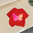 thumbnail image 5 of Spazoro Girls Graphic T-Shirts Tee, Butterfly Print Crew Neck Short Sleeve Cotton Casual Tops for Kids Red Size 6-8, 5 of 7