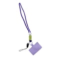 thumbnail image 1 of Inteprter Cordón universal para teléfono inteligente, ajustable, extraíble, para colgar en el cuello, microfibra, reutilizable, correas Teléfono y Comunicación Corto Morado, 1 of 6
