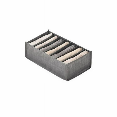 AUMIY Jeans Storage Box With Compartments Closet Organizer Bag Drawers Divider Foldable Underwear Bra Closet Wardrobe Organizer
