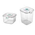 thumbnail image 2 of Kearding Cubo de arroz, almacenamiento de alimentos, tarro sellado transparente, tanque de grano, caja de té para aperitivos de cereales, botes Organizadores de utensilios de cocina Transparente METRO, 2 of 6