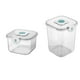thumbnail image 2 of Kearding Cubo de arroz Almacenamiento de alimentos Frasco sellado Tanque de granos Merienda de cereales Caja de té Botes herméticos Gabinetes Organizadores de utensilios de cocina Transparente METRO, 2 of 6