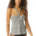 thumbnail image 3 of Women's Coco Reef U51007 Cheetah Five Way Bra Sized Tankini Swim Top (IVORY 36-38 D), 3 of 4
