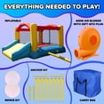 thumbnail image 6 of Sportspower Inflatable Bounce House with Slide & Ball Pit, Kids Bouncer with Blower, Indoor Outdoor Backyard Play, 6 of 8