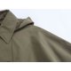 thumbnail image 3 of Chaqueta cortavientos verde militar para mujer, abrigo holgado de gran tamaño con capucha, de una sola botonadura abrigo grueso, ropa de calle, Otoño e Invierno, 3 of 5
