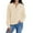 Beige, variant on Elegant Knit Pullover Sweater with Half Button Henley Neck, Long Sleeves, Loose Fit Casual Tunic for Women – Cozy Outdoor Comfort in Beige