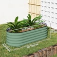 thumbnail image 3 of Outsunny Jardinière Surélevée Galvanisée, 5 x 2 x 1,5 Pi, Vert, 3 of 10
