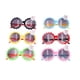 thumbnail image 2 of Gafas de sol redondas BuyWeekMX 6 piezas con flores para niños durabilidad extendida, 2 of 9