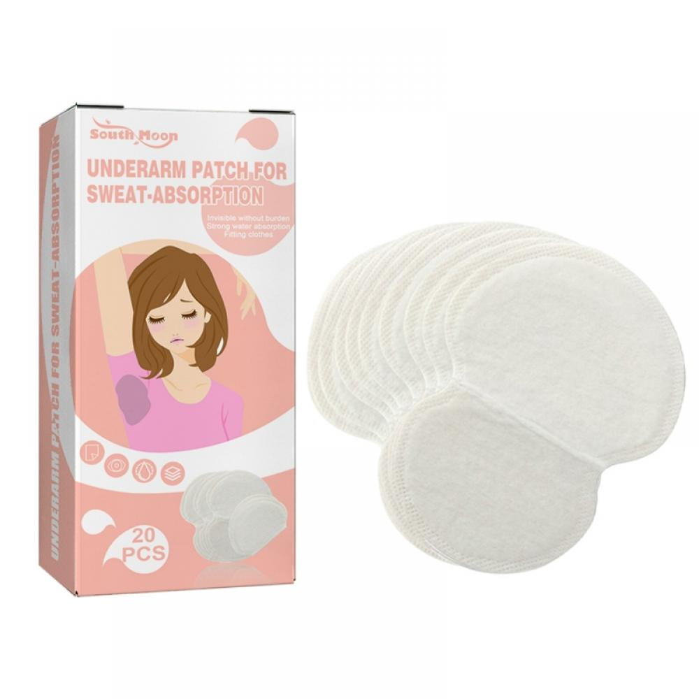 Disposable Underarm Sweat Pads 20 Pads, Antiperspirant Absorbent Odour Blocker Pads Armpit