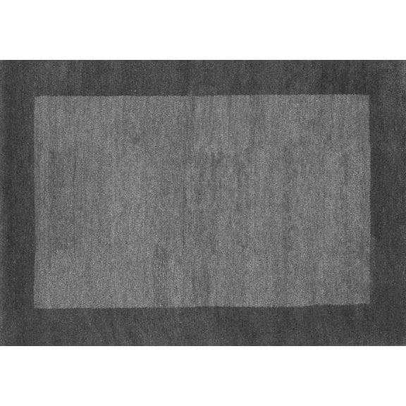 Ahgly Company Indoor Rectangle Abstract Gray Contemporary Area Rugs, 5' x 7'