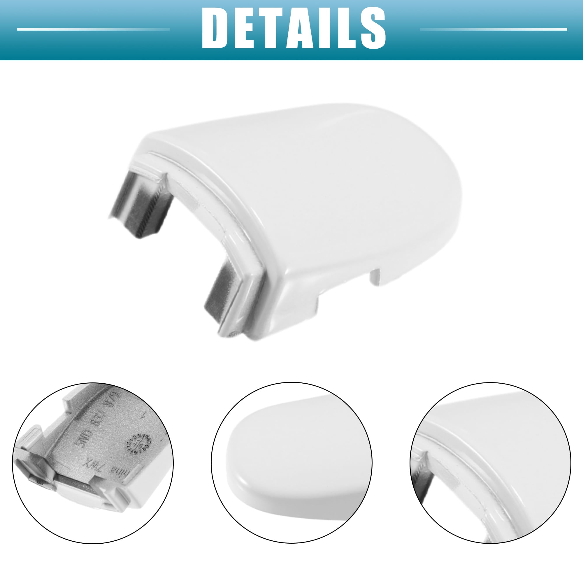 Unique Bargains Exterior Door Handle Lock Cover Cap White for Volkswagen Jetta