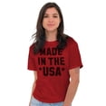 thumbnail image 3 of Made in the USA Patriotic Pride Stars Plus Size Crewneck Graphic Tee Shirt Brisco Brands 2X, 3 of 5