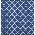 thumbnail image 2 of Safavieh Dhurries Jona Geometric Area Rug, Dark Blue, 6' x 6' Square, 2 of 8