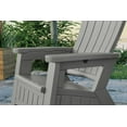 thumbnail image 4 of Suncast Adirondack Chair with Storage, Outdoor Patio Resin Chair - Dove Gray, 4 of 6